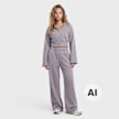 New Balance Brushed Coastal Fleece Pant grijs 102949 4