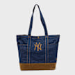 New Era SUEDE DENIM TOTE NEW YORK YANKEES navy blauw 102973 1