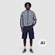 Karl Kani Signature Check Sidestripe Trackjacket niebieski 103054 4