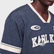 Karl Kani College V-Neck Boxy T-Shirt blauw 103059 3
