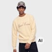 Karl Kani Script Knit Oversized Crew Weiß 103075 1
