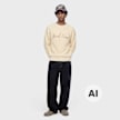 Karl Kani Script Knit Oversized Crew bež 103075 4