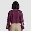 Karl Kani College Mesh Cropped Longsleeve Lila 103099 2