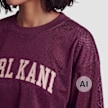 Karl Kani College Mesh Cropped Longsleeve pourpre 103099 3