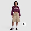 Karl Kani College Mesh Cropped Longsleeve pourpre 103099 4
