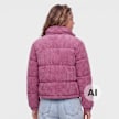 Karl Kani OG K Corduroy Puffer Jacket violet Viola 103103 2