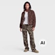 Karl Kani OG K Corduroy Puffer Jacket brun 103104 4