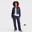 Karl Kani Retro Cropped Denim Jacket blu 103077 4