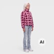 Karl Kani OG Check Teddy Trackjacket różowy 103078 4