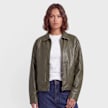 Karl Kani OG Pu Leather Boxy Jacket zielony 103083 1