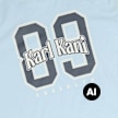Karl Kani Round Serif 89 Layered Longsleeve Junior blu 103108 3