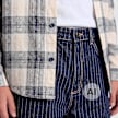 Karl Kani OG Baggy Pinstripe Jeans Junior azul 103085 3