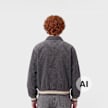 Karl Kani Retro Patch Corduroy College Jacket Junior grey grijs 103084 2