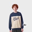 Karl Kani Varsity Pinstripe Crewneck Junior blu 103088 1