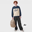 Karl Kani Varsity Pinstripe Crewneck Junior blu 103088 4
