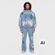 Smoke Rise Truth Hoodie blauw 103168 4