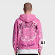 Smoke Rise Trouble In Peace Zip Hoodie różowy 103170 2