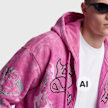 Smoke Rise Trouble In Peace Zip Hoodie rosa 103170 3