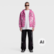 Smoke Rise Trouble In Peace Zip Hoodie rosa 103170 4
