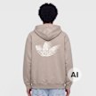 adidas Originals Washed Full Zip Oversized Hoodie braun 103219 2