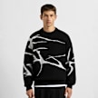 Burocs Jacquard Knit Sweater zwart 103215 1