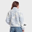 Urban Classics Ladies Printed Sherpa Jacket bluetiedye plava 103281 2