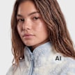 Urban Classics Ladies Printed Sherpa Jacket bluetiedye blauw 103281 3