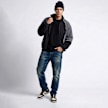 Urban Classics Polarfleece Taslan Track Jacket zwart 103353 4