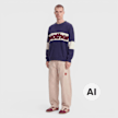 Another Cotton Lab Another Knit Sweater plava 103432 4