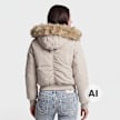 Zavetti Canada W OLIVIA HOODED BOMBER JACKET whispered taupe crna 103555 2
