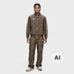 Umbro Checkered Track Jacket brązowy 103741 4