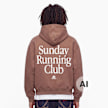 Another Cotton Lab SRC Washed Hoodie bruin 103951 1
