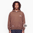 Another Cotton Lab SRC Washed Hoodie bruin 103951 2