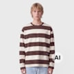 Another Cotton Lab Another Stripe Rave Longsleeve smeđa 103955 1