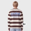 Another Cotton Lab Another Stripe Rave Longsleeve smeđa 103955 2