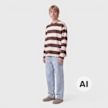Another Cotton Lab Another Stripe Rave Longsleeve smeđa 103955 4