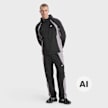 New Balance Color Blocked Woven Jacket negro 104505 5