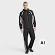 New Balance Color Blocked Woven Pant noir 104504 5