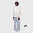 Nike   Sportswear Sport Fleece Graphic Full-Zip Hoodie bež 104517 4
