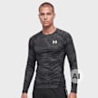 Under Armour UA HG ARMOUR COMP PRINTED LS black/white schwarz 104789 1