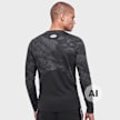 Under Armour UA HG ARMOUR COMP PRINTED LS black/white czarny 104789 2