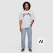 Colucci LOGO T-SHIRT COLLEGE WHITE , AOP MULTI noir 105220 4
