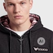 Colucci IKARUS BACKPRINT ZIP-HOODIE BLACK, AOP ROSE preto 105218 3