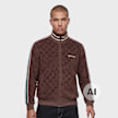 Colucci Velours Checkerboard Trackjacket marrón 105219 1