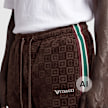 Colucci VELOURS CHECKERBOARD TRACKPANTS DARK BROWN smeđa 105223 3