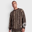 Colucci CREWNECK SWEATER AOP BROWN braun 105227 1