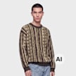 Colucci FLATKNIT SWEATER BROWN braun 105233 1