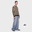 Colucci FLATKNIT SWEATER BROWN brązowy 105233 4