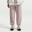 Nike Studio Fleece Mid Weight High Rise Oversized Cuff Pant Beige 105396 1