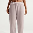 Nike Studio Fleece Mid Weight High Rise Oversized Cuff Pant Beige 105396 3